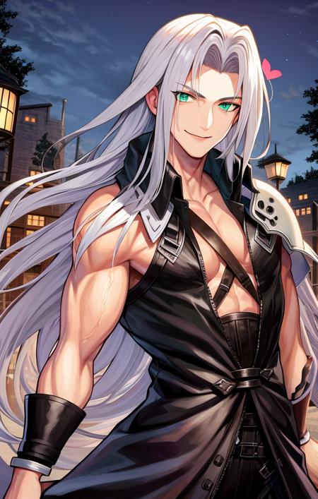 36730-3933607229-highres, detailed, soft lighting, outdoors, sephiroth [final fantasy], male focus, happy expression, hearts.png